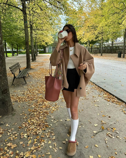 Abrigo Mujer Acolchado Invierno con Capucha Ajuste Regular