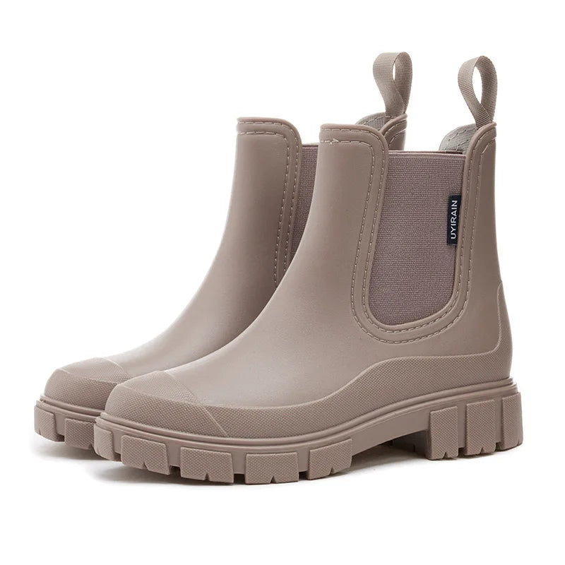 Botines Chelsea Mujer Impermeables Ajuste Deslizante