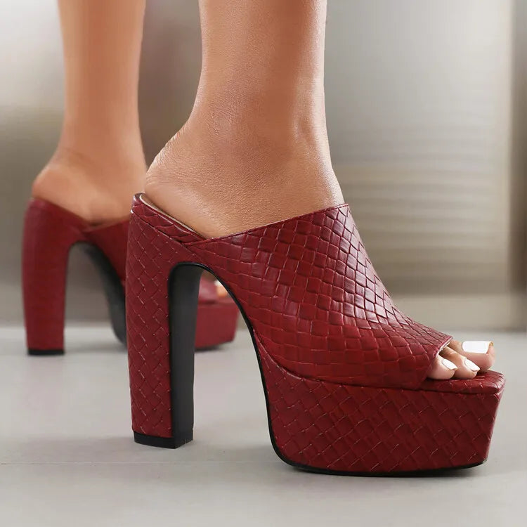 Sandalias Plataforma Mujer de Cuero Vegano Ajuste Comodo