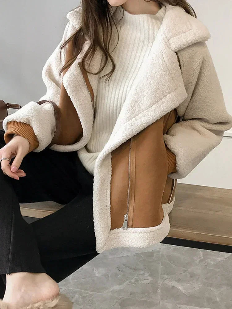 Chaqueta mujer de invierno con forro polar aislante