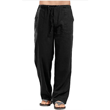 Pantalón Hombre Ligero Cintura Ajustable Corte Recto