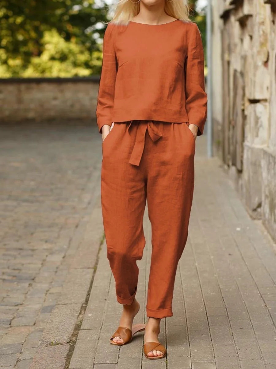 Vestido Fluido Mujer con Cinturón de Lazo Estilo Elegante
