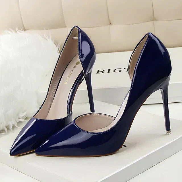 Zapatos Mujer Tacón Alto Detalle Cut-out Elegante