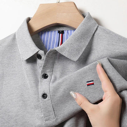 Polo hombre algodón cuello tradicional corte regular