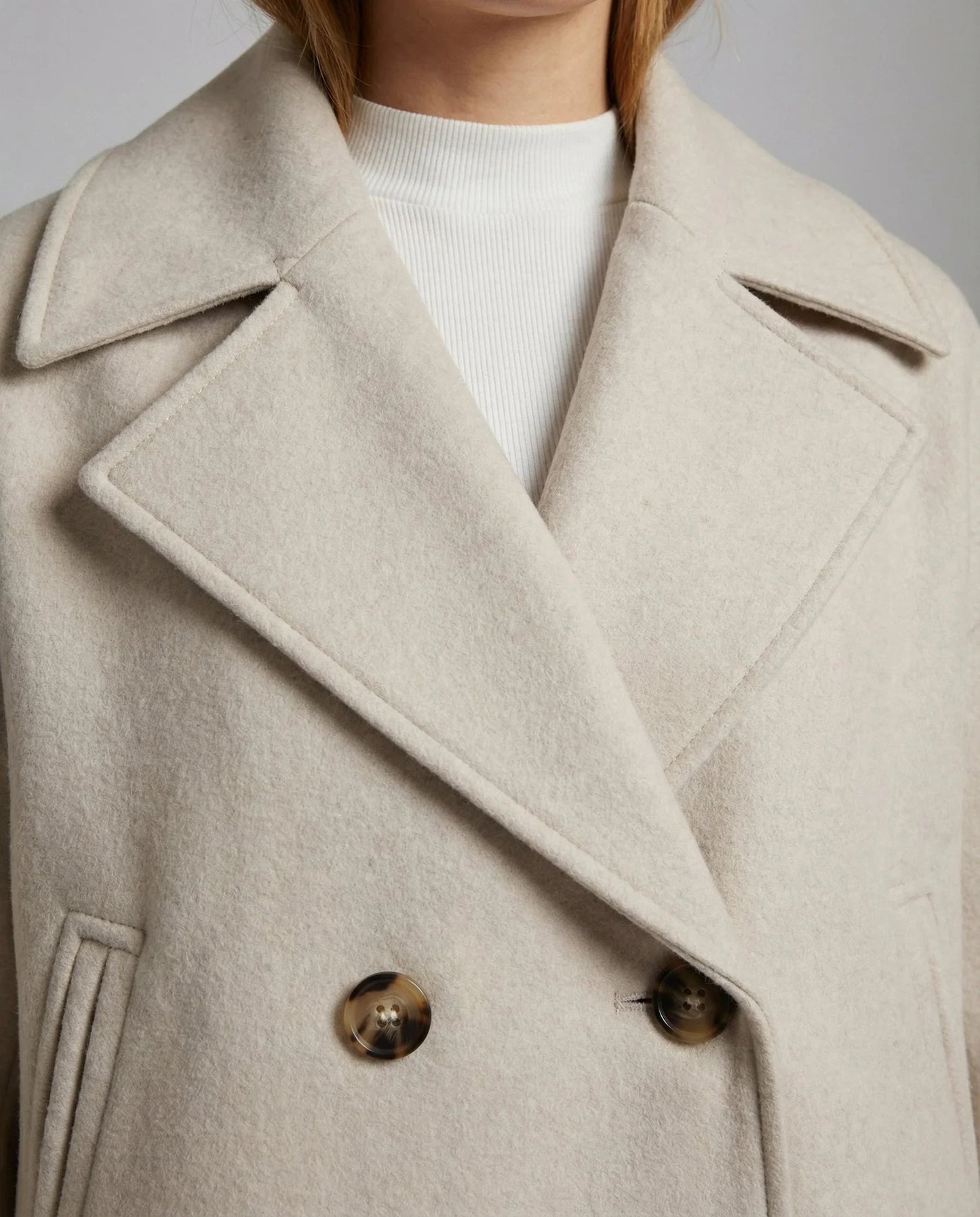 Chaqueta Cruzada Mujer con Botones Estilo Elegante