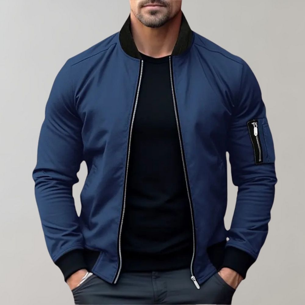 Chaqueta Bomber Hombre Slim Fit Cremallera - Mavetta