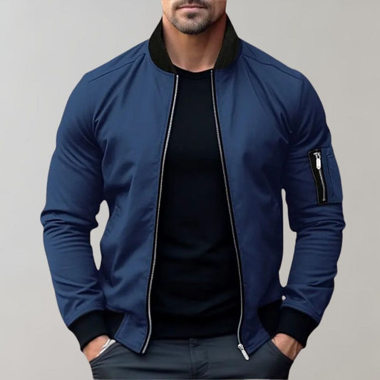 Chaqueta Bomber Hombre Slim Fit Cremallera - Mavetta