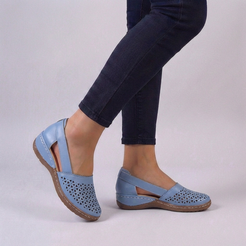 Sandalias Mujer Ortopédicas Confort Diseño Festoneado