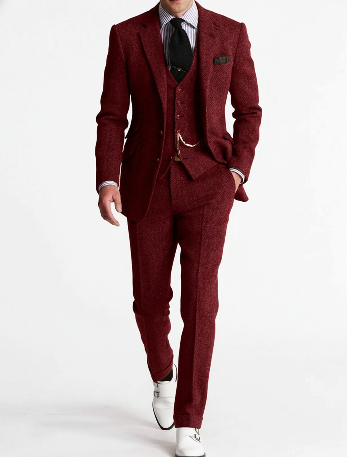 Traje Hombre Tres Piezas Slim Fit Clásico