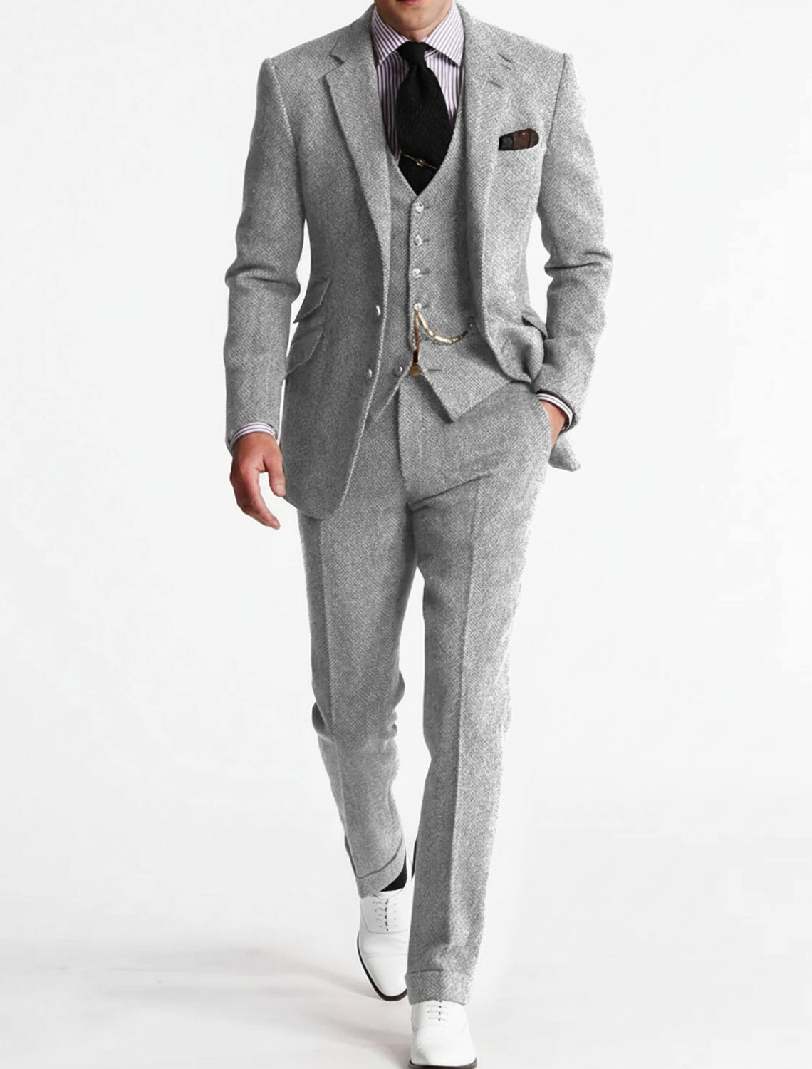 Traje Hombre Tres Piezas Slim Fit Clásico