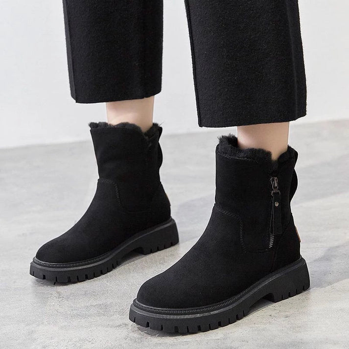 Botas Mujer con Forro de Lana y Cremallera
