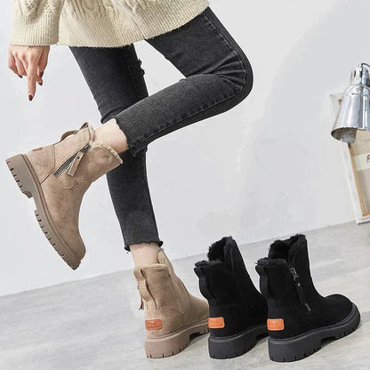 Botas Mujer con Forro de Lana y Cremallera