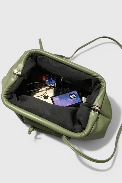 Bolso cruzado mujer cuero vegano compacto estilo pouch