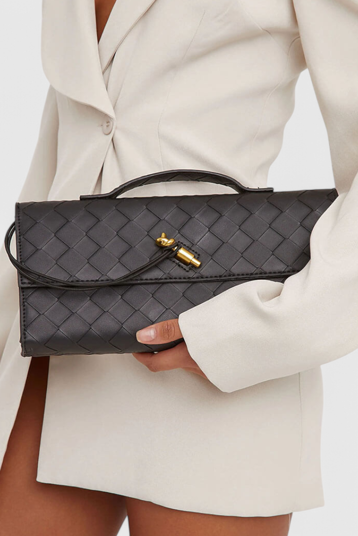 Bolso Baguette Mujer Cuero Vegano Correa Ajustable