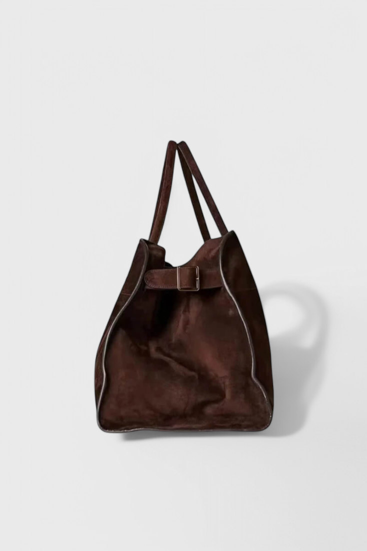 Bolso tote mujer Cuero vegano efecto ante amplio
