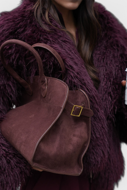 Bolso tote mujer Cuero vegano efecto ante amplio