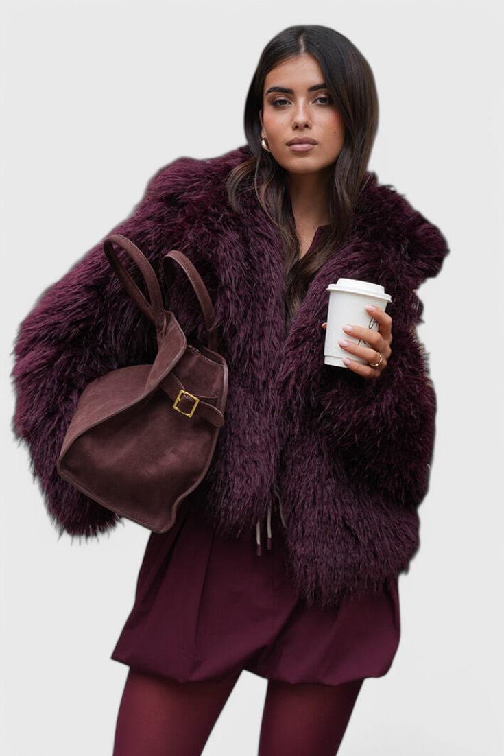 Bolso tote mujer Cuero vegano efecto ante amplio