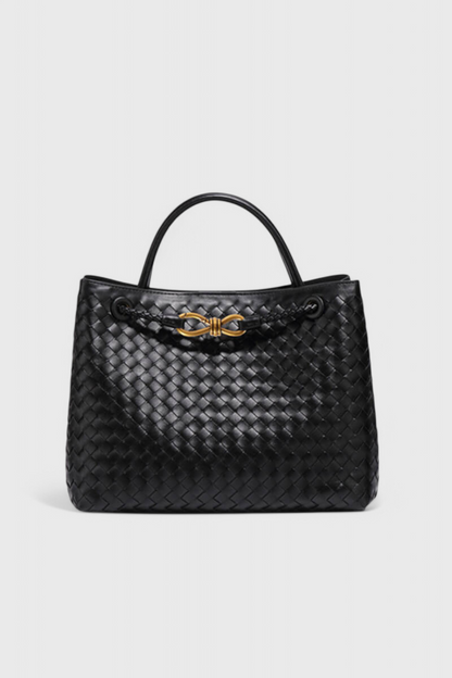 Bolso mujer de cuero vegano tejido grande moderno - Mavetta