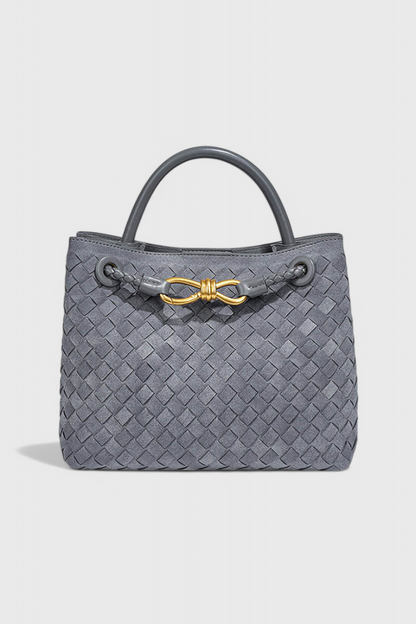 Bolso mujer efecto ante tejido con correa ajustable
