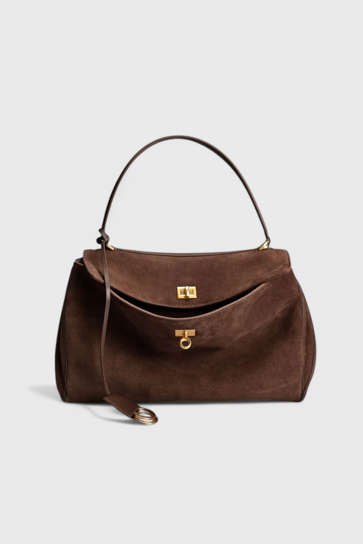 Bolso de hombro mujer cuero vegano efecto ante elegante - Mavetta