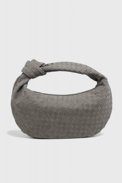 Bolso mujer tejido mediano con nudo diseño moderno