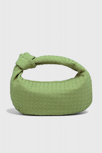 Bolso mujer tejido mediano con nudo diseño moderno