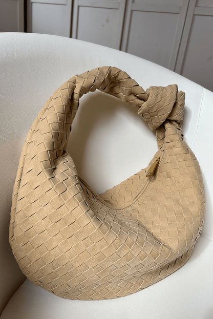 Bolso mujer tejido mediano con nudo diseño moderno