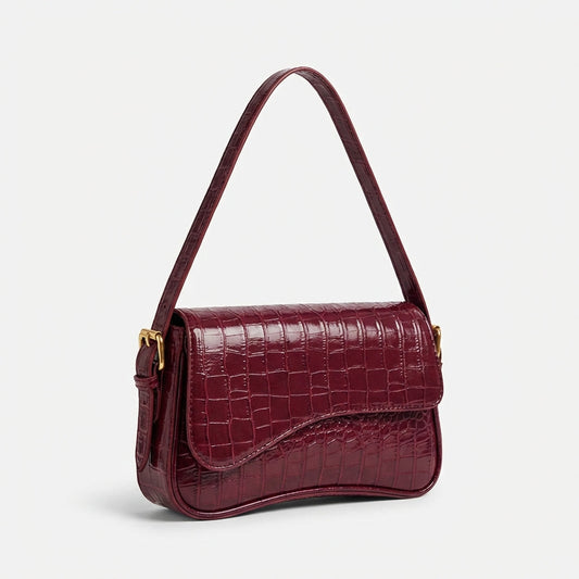 Bolso Baguette Mujer Efecto Cocodrilo Elegante - Mavetta