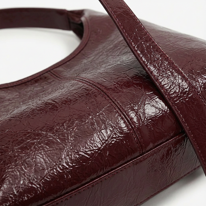 Bolso Hobo Mujer Acabado Arrugado Asa Hombro Minimalista