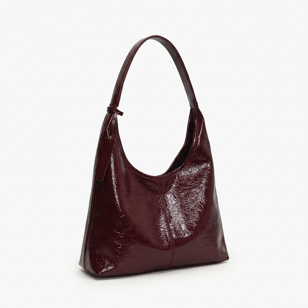 Bolso Hobo Mujer Acabado Arrugado Asa Hombro Minimalista - Mavetta