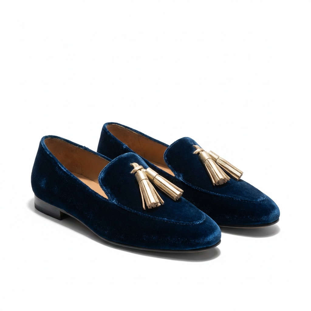 Mocasines Mujer de Piel Slip-On con Borlas Decorativas - Mavetta