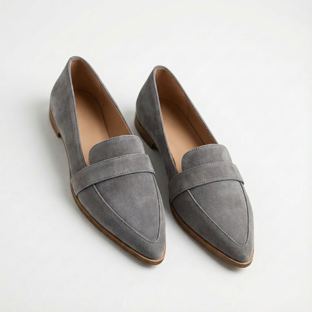 Mocasines Mujer Puntera Puntiaguda Detalle Penny Elegante