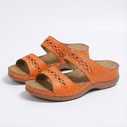 Sandalias Planas Mujer Correa Tobillo Detalle Trenzado Boho