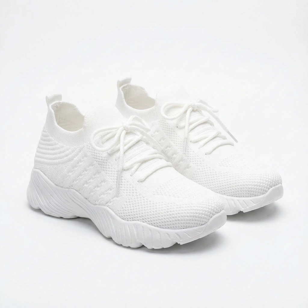 Zapatillas Running Mujer Tejido Transpirable Tobillo Calcetín