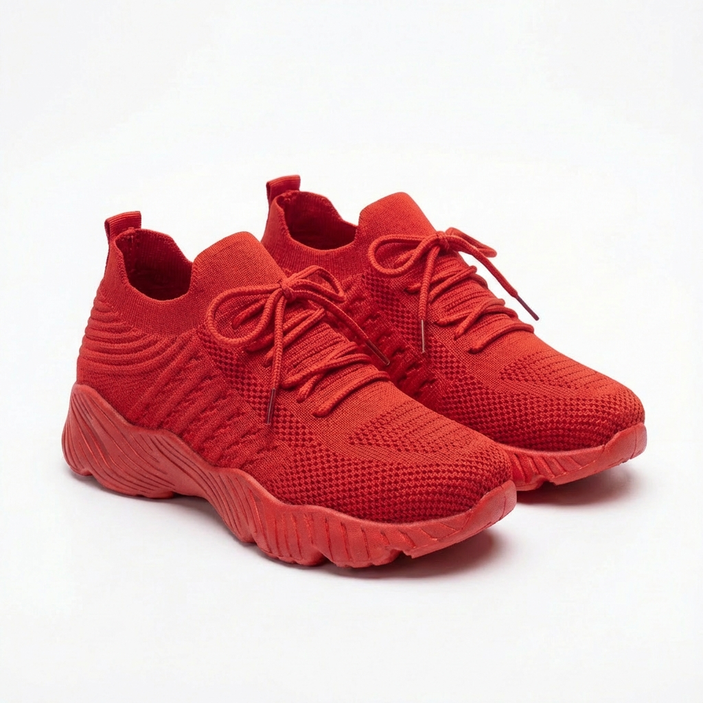 Zapatillas Running Mujer Tejido Transpirable Tobillo Calcetín