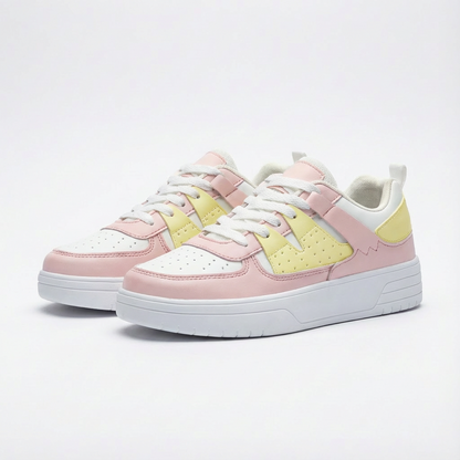 Zapatillas Skate Mujer Paneles Texturizados Cordones Urbanas