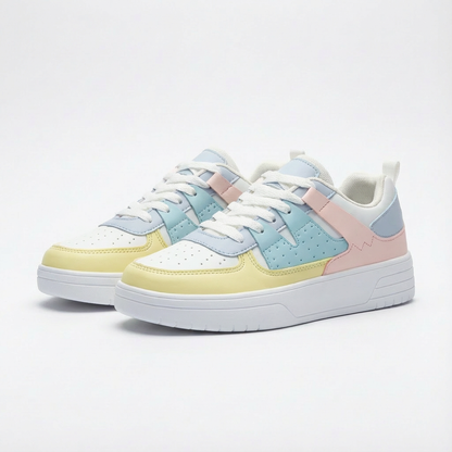 Zapatillas Skate Mujer Paneles Texturizados Cordones Urbanas
