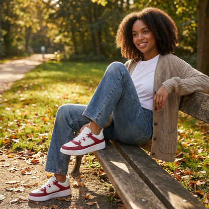 Zapatillas Skate Mujer Paneles Texturizados Cordones Urbanas