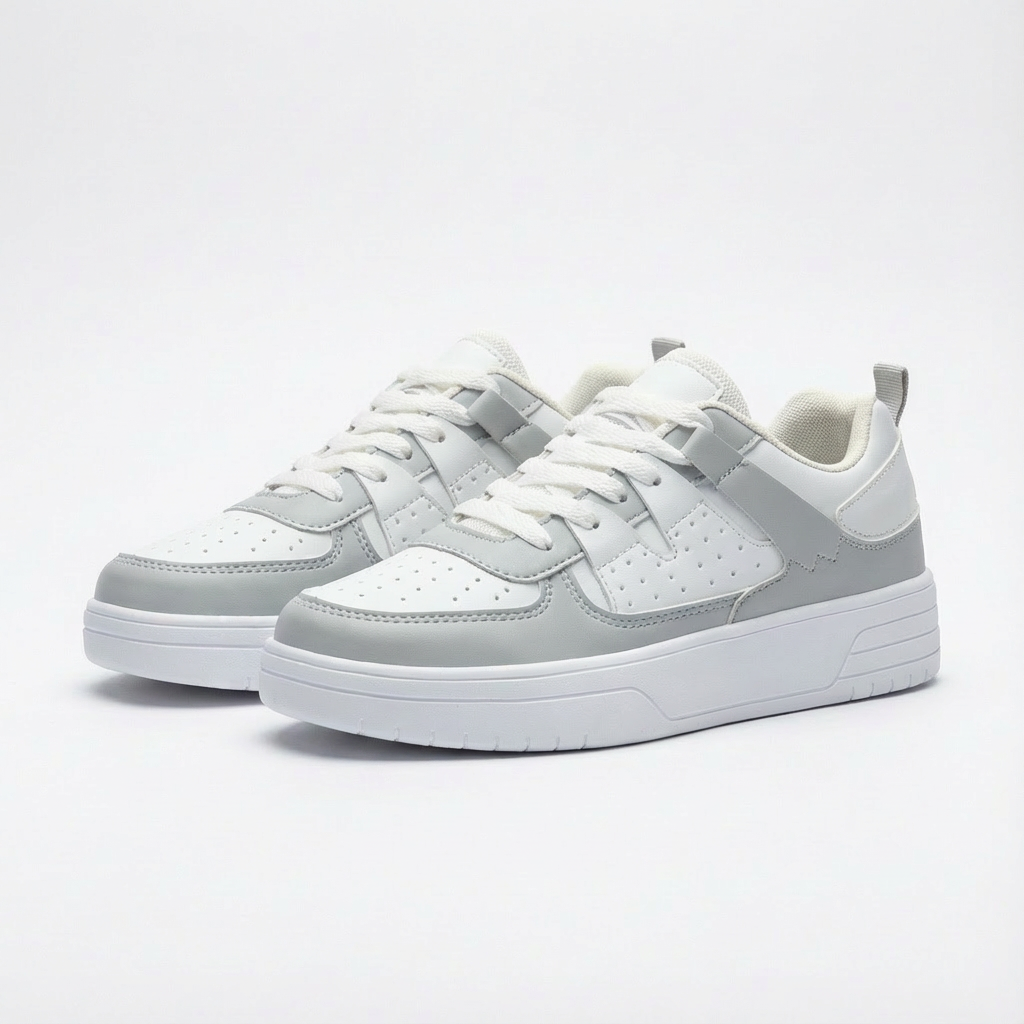 Zapatillas Skate Mujer Paneles Texturizados Cordones Urbanas