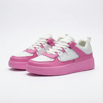 Zapatillas Skate Mujer Paneles Texturizados Cordones Urbanas