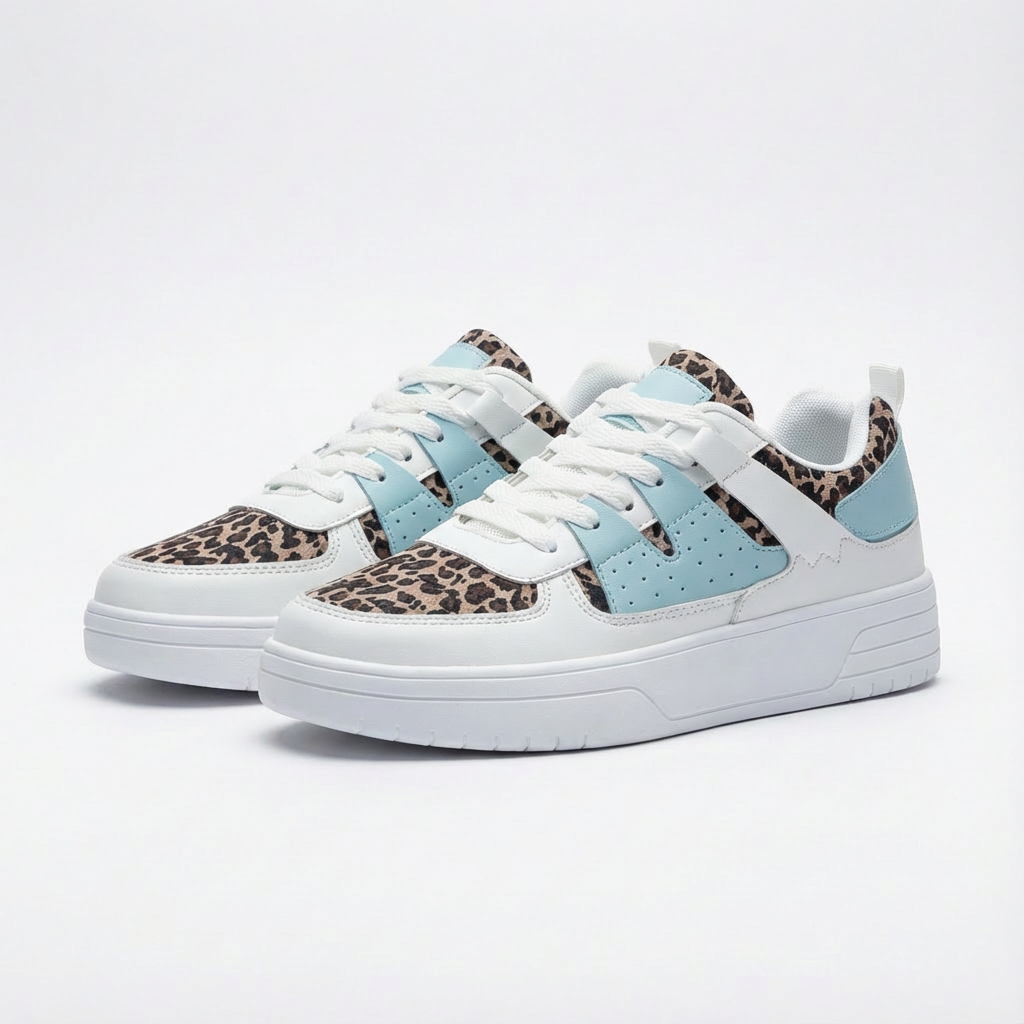 Zapatillas Skate Mujer Paneles Texturizados Cordones Urbanas