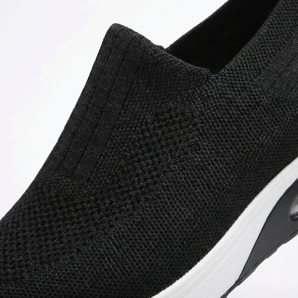 Zapatillas Slip-On Mujer Tejido Transpirable Tobillo Elástico Confort