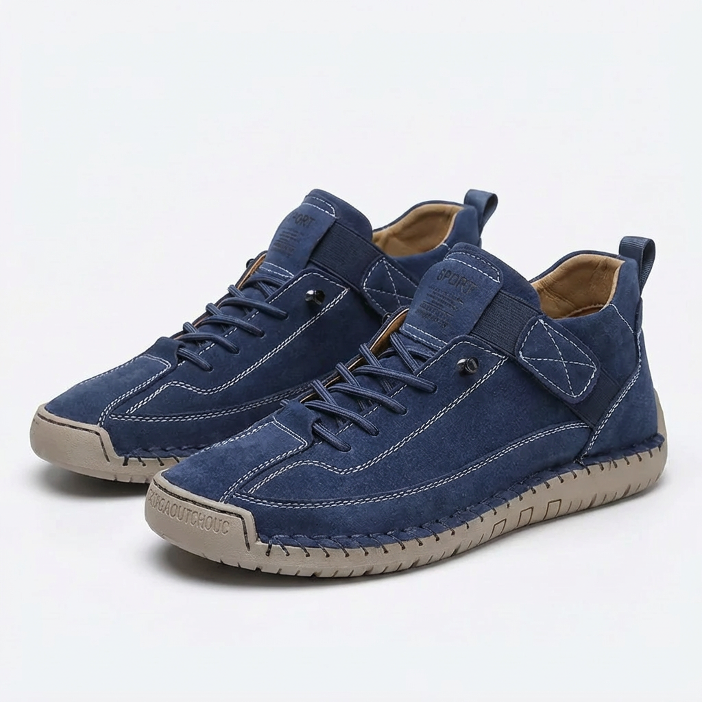 Zapatillas Mujer Costura Trenzada Cierre Velcro Casual