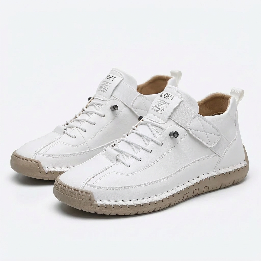 Zapatillas Mujer Costura Trenzada Cierre Velcro Casual