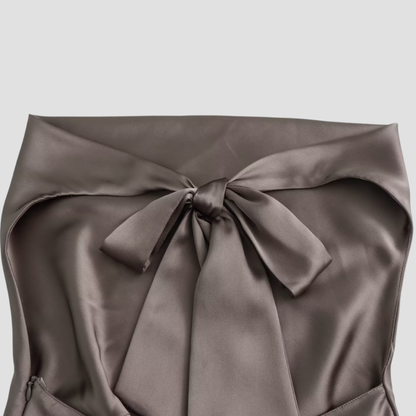 Halter Mujer Tejido Suave Drapeado