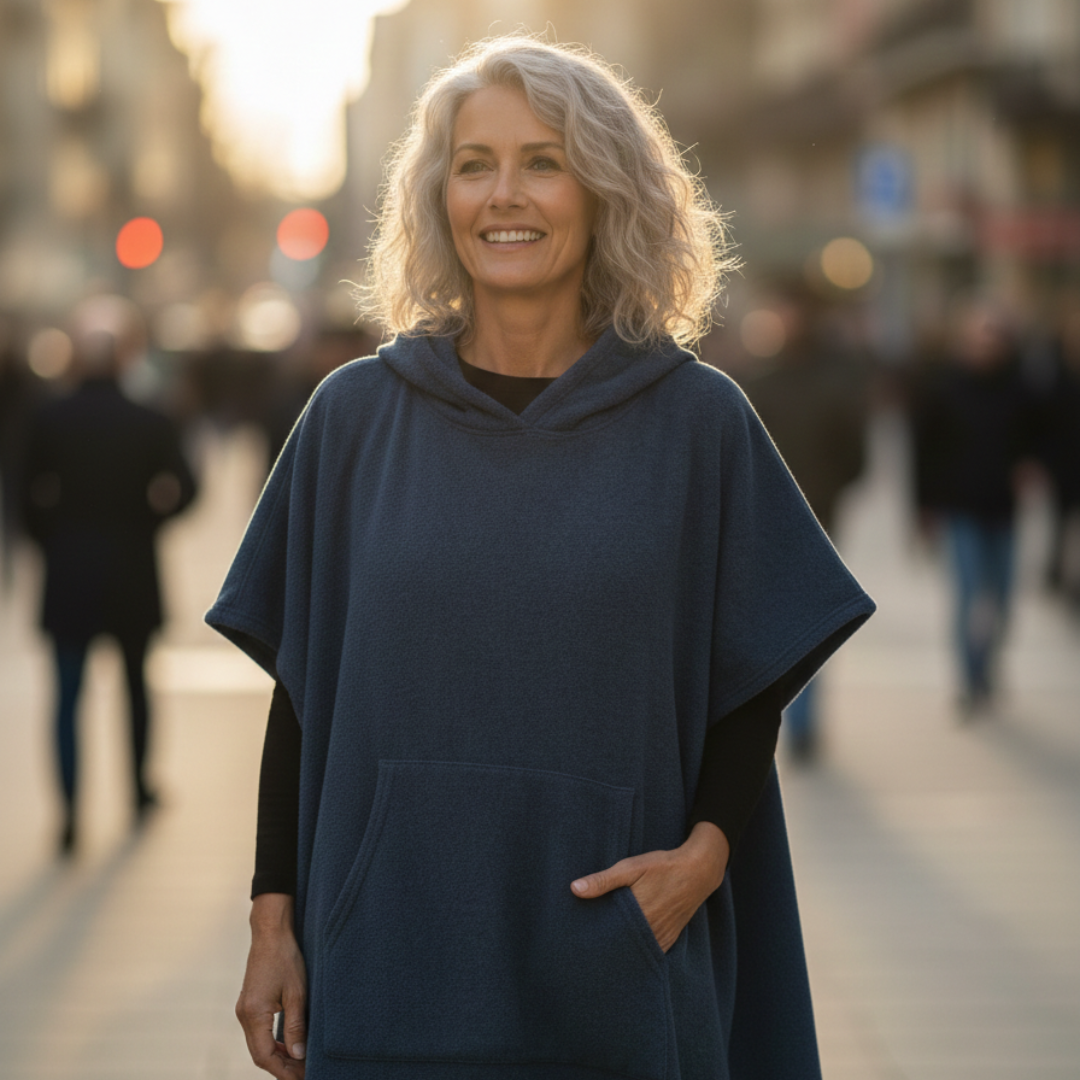 Vestido Poncho Mujer Playa Tejido Ligero Verano