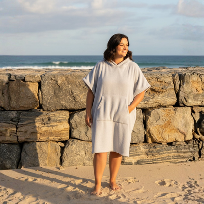 Vestido Poncho Mujer Playa Tejido Ligero Verano