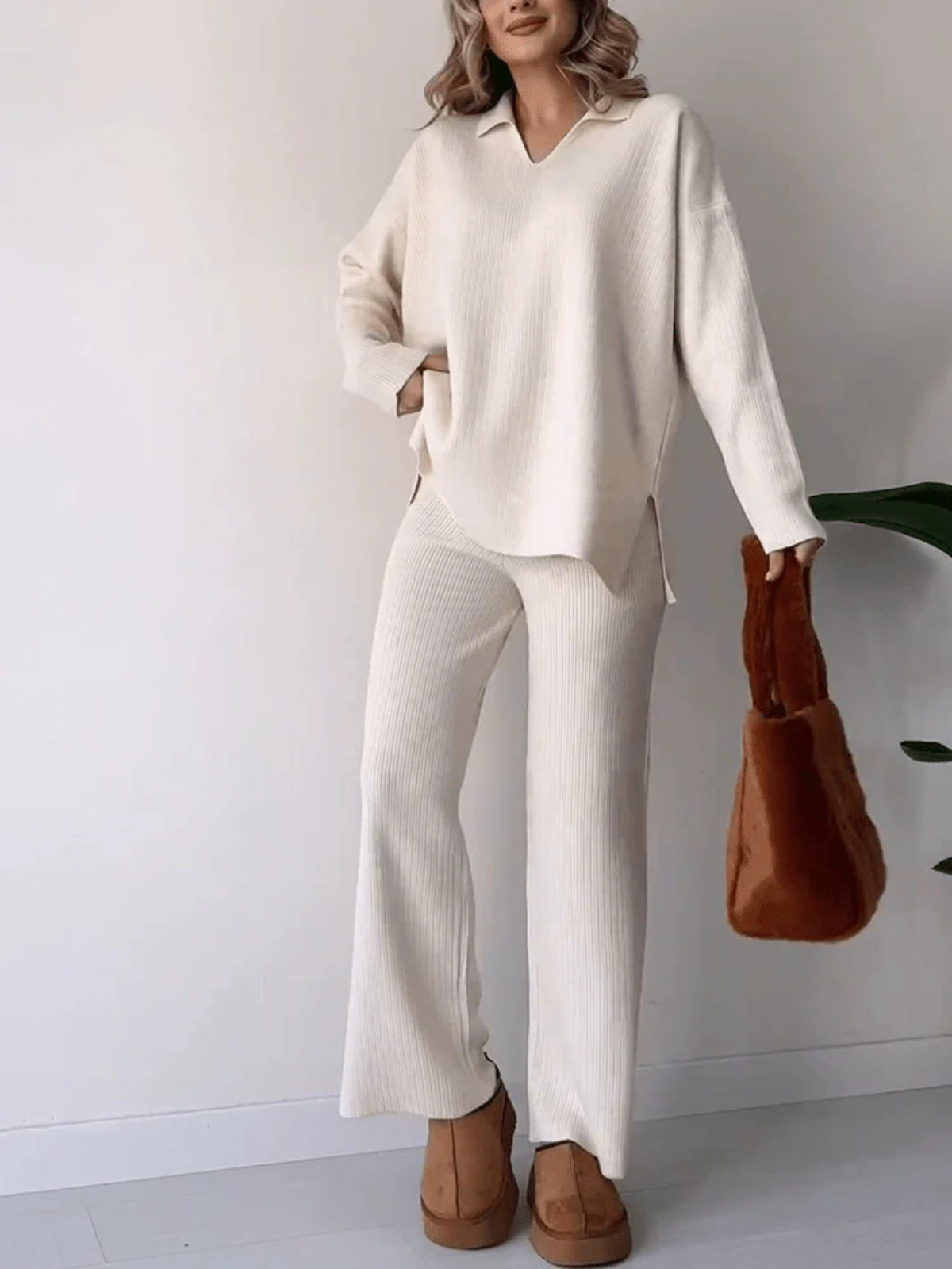 Conjunto Punto Mujer Dos Piezas Ajuste Cómodo - Mavetta