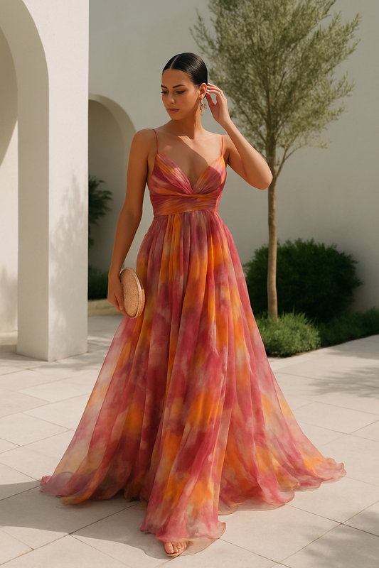 Vestido Largo Mujer Floral Verano Elegante - Mavetta