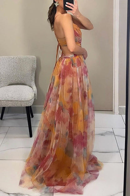 Vestido Largo Mujer Floral Verano Elegante